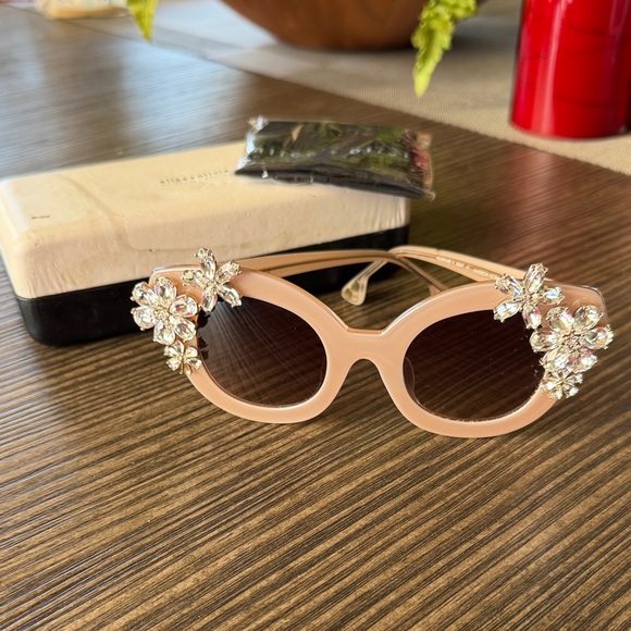 Alice + Olivia Madison Jeweled Sunglasses - Picture 3 of 10